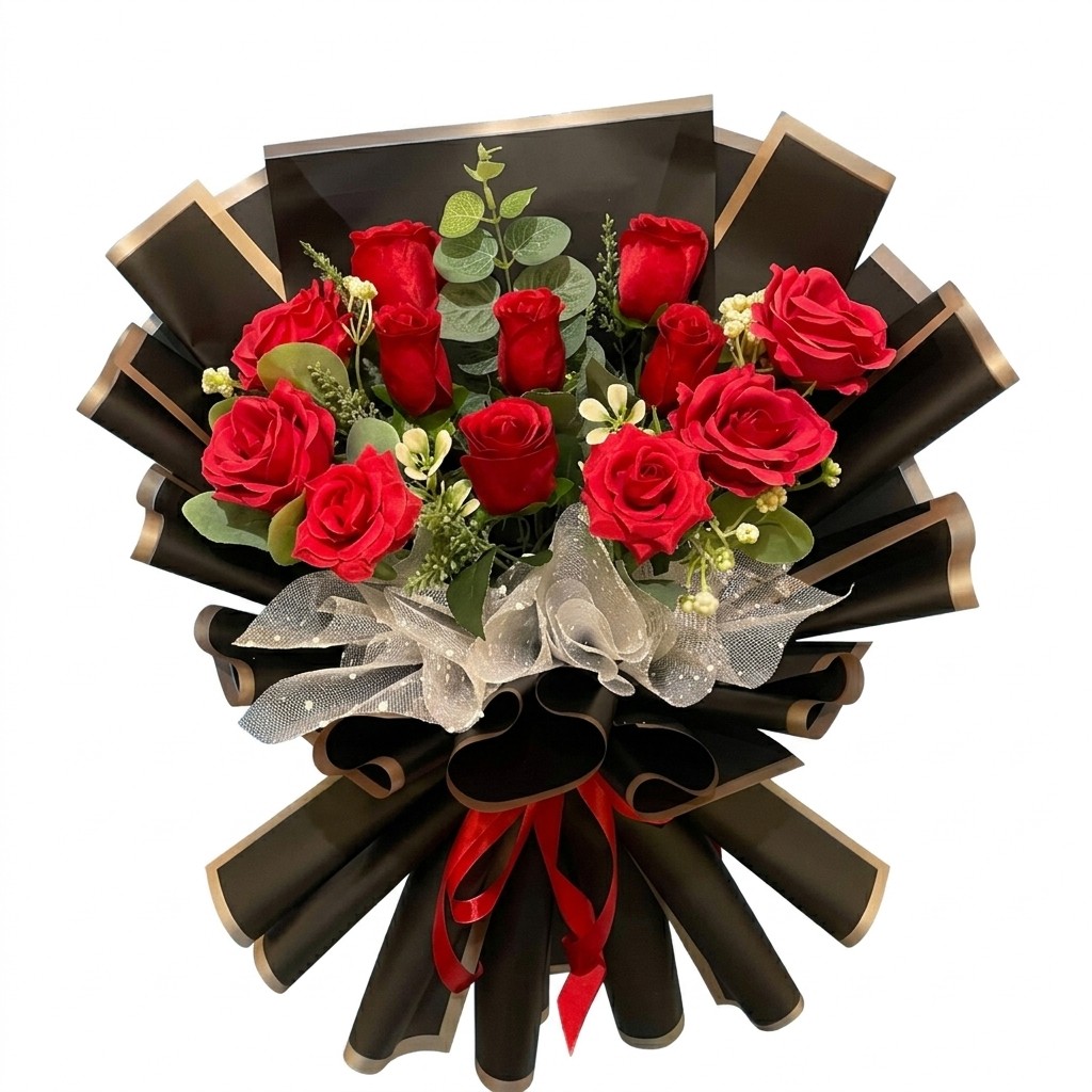 Bouquet Mawar Merah Premium